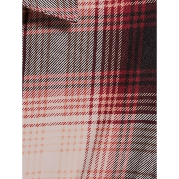 Derek Heart Maternity Plaid Dress with 3/4 Sleeves and Waist Tie Sz Medium NWOT - Picture 5 of 11